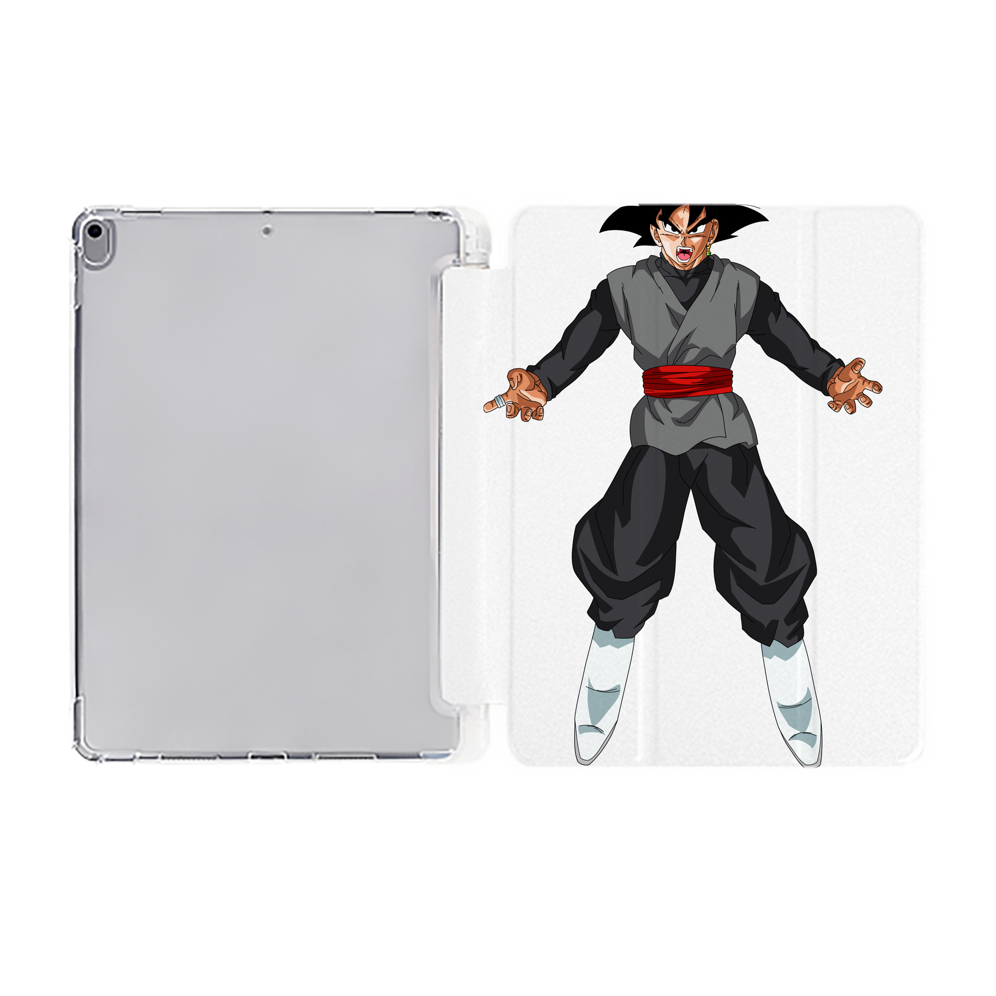 （画像用） ドラゴンボール ベジータ四世（Bejīta Yonsei）DRAGON BALL Vegeta IV IPad ケース ペン収納付き 三つ折りスタンド PUレザー×シリコン 対応機種9.5/10.5/10.9インチ